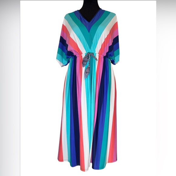 Cabana Life Striped Resort Dress / Cover-Up – Size L/XL - Picture 1 of 9